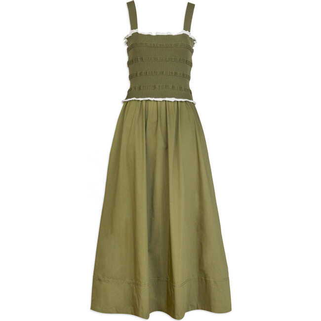 Francesca Dress, Moss - Dresses - 1