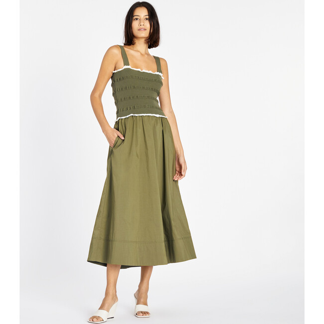Francesca Dress, Moss - Dresses - 4
