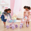 Olivia's Little World - Magical Dreamland Baby Doll Deluxe Stroller, Iridescent Color - Doll Accessories - 9