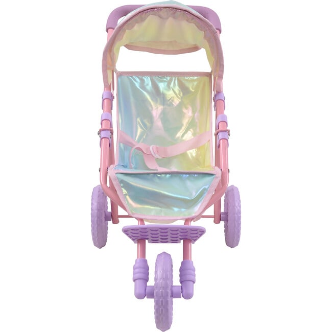 Olivia's Little World Doll Jogging-Style Stroller, Pink/Gray - Doll Accessories - 9