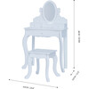 Little Princess Rapunzel Medium Vanity, White - Role Play Toys - 1 - thumbnail