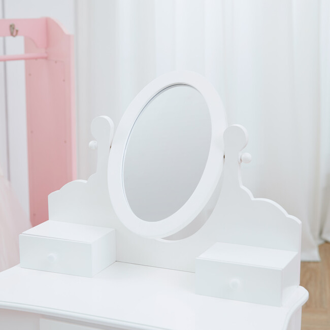 Little Princess Rapunzel Medium Vanity, White - Role Play Toys - 9