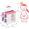 Little Princess Baby Doll Changing Station with Storage, White - Dolls - 9