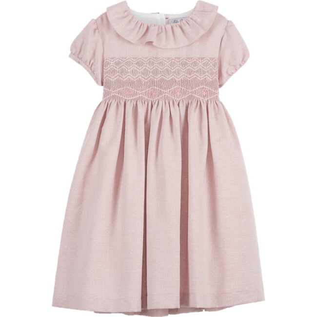 Harriet Smocked Dress, Pink - Trotters London Dresses | Maisonette