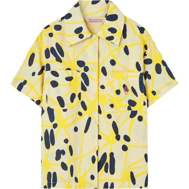 Kangaroo Regular Fit Short Sleeve Shirt, Ecru - Shirts - 1