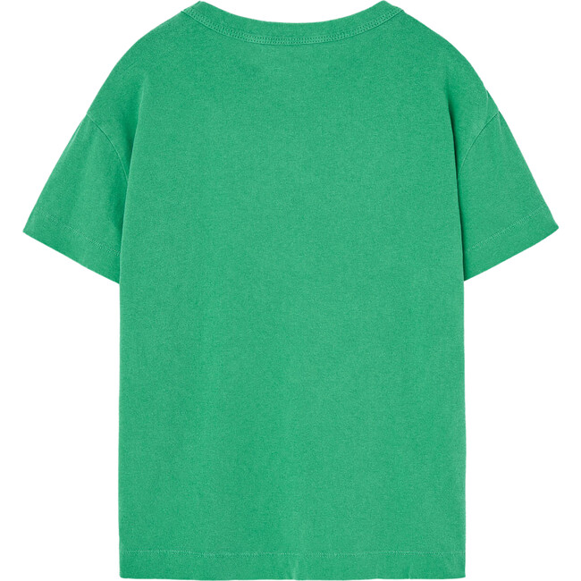 Rooster Print Regular Fit Short Sleeve T-Shirt, Green - T-Shirts - 2