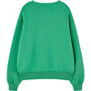 Bear Regular Fit Round Neck Long Cuffed Sleeve Sweatshirt, Green - Sweatshirts - 2