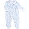 Blue Bears Trellace Smocked Footie,Blue - Footie Pajamas - 1 - thumbnail