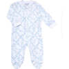 Blue Bears Trellace Zipper Footie,Blue - Footie Pajamas - 1 - thumbnail