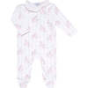 Pink Rocking Horse Crossover Footie,Pink - Footie Pajamas - 1 - thumbnail