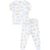 Chicks Print Pajamas,Yellow - Pajamas - 1 - thumbnail