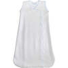Basket Weave Baby Sack, Blue Picot Trim,Blue - Sleepbags - 1 - thumbnail