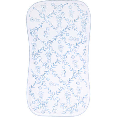 Blue Bears Trellace Burp Cloth,Blue - Burp Cloths - 2