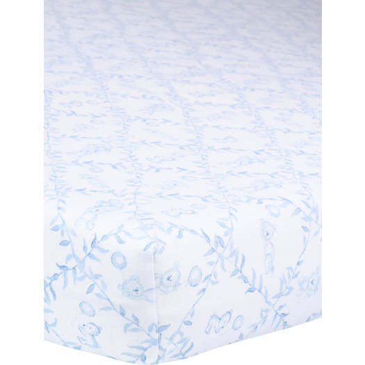 Blue Bears Trellace Crib Sheets,Blue - Crib Sheets - 2