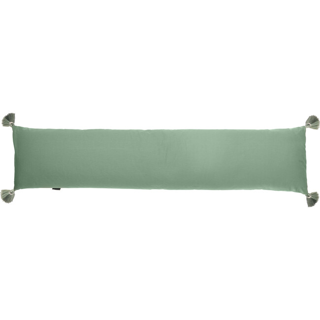 Cosset Body Pillow, Emerald Chambray