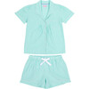 Women's Hepburn Gingham Short PJ Set, Light Green - Pajamas - 1 - thumbnail