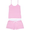 Women's Stripe Jersey Camisole Set ,Peony - Pajamas - 1 - thumbnail