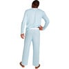 Men’s Sky Blue Henley, Blue - Pajamas - 2