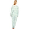 Women's Daisy Jersey Long Set, White - Pajamas - 3