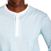 Men’s Sky Blue Henley, Blue - Pajamas - 5