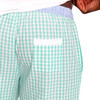 Men's Mint Gingham Sleep Shorts, Green - Pajamas - 5