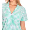 Women's Hepburn Gingham Short PJ Set, Light Green - Pajamas - 4