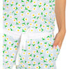 Women's Daisy Jersey Camisole Set, White - Pajamas - 4