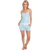 Women's Stripe Jersey Camisole Set, Sky Blue - Pajamas - 6