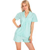 Women's Hepburn Gingham Short PJ Set, Light Green - Pajamas - 6