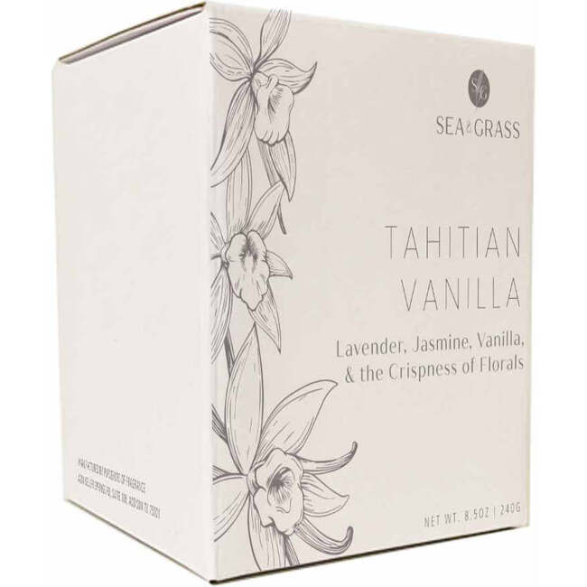 Tahitian Vanilla Candle, White