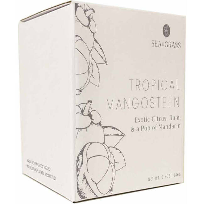 Mangosteen Candle, White