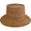 Women's Toquila Straw Bucket Sun Hat, Brown - Hats - 1 - thumbnail
