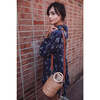 Women's Bamboo Bucket Bag, Brown - Bags - 2