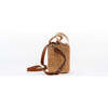 Women's Bamboo Bucket Bag, Brown - Bags - 5