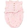 Mini Gold Stars Gauze Lola Bubble, Pale Pink - Onesies - 2