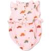 Stegosaurus Party Gauze Lola Bubble, Pale Pink - Onesies - 2