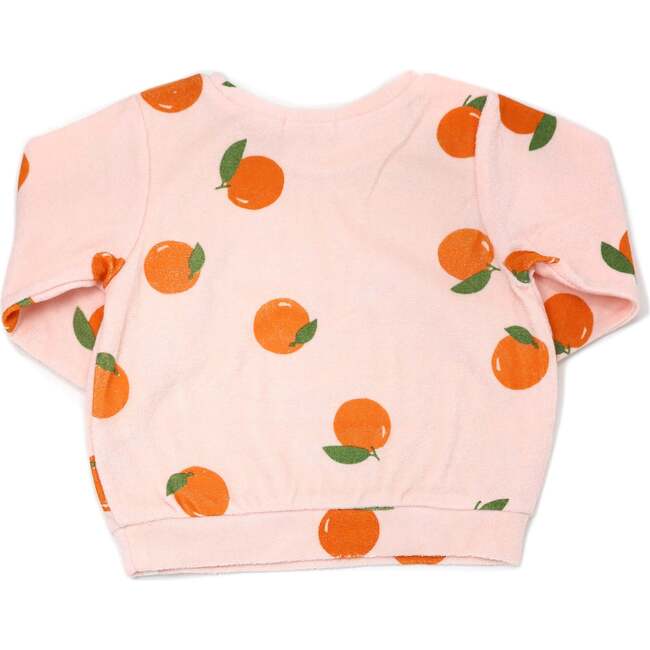 Oranges Print Brooklyn Boxy, Pale Pink - Sweatshirts - 2