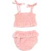 Gingham Sunsuit Set, Pale Pink - Mixed Apparel Set - 2