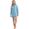 Women's Marie Shirt Dress, Sea - Cover-Ups - 1 - thumbnail