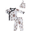 Hipster Pizza Bamboo Take Me Home Set, White - Pajamas - 1 - thumbnail