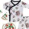 Hipster Pizza Bamboo Take Me Home Set, White - Pajamas - 2