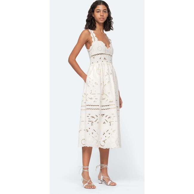 Women's Blaire Dress, White - Dresses - 3