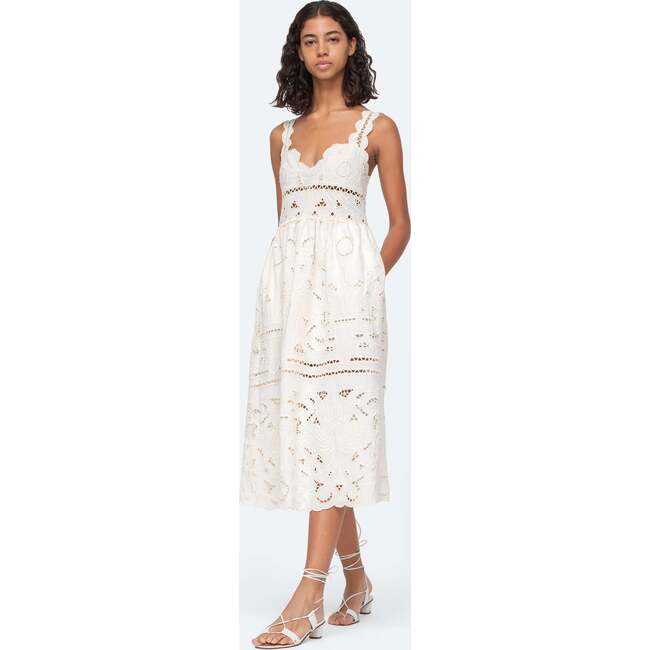 Women's Blaire Dress, White - Dresses - 4