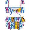 Abstract Mini Cabana Bikini Set - Two Pieces - 2