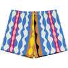 Abstract Mini Boardshort - Swim Trunks - 1 - thumbnail