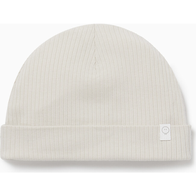 Ribbed Supersoft Roll-Up Hat, Ecru