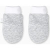 Towel Mitt With Loop, White And Grey - Gloves - 1 - thumbnail