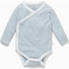 Long Sleeve Kimono, Blue Stripe - Bodysuits - 1 - thumbnail