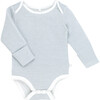 Long Sleeve Bodysuit, Blue Stripe - Onesies - 1 - thumbnail