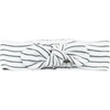 Headband With Bow, Grey Stripe - Hair Accessories - 1 - thumbnail